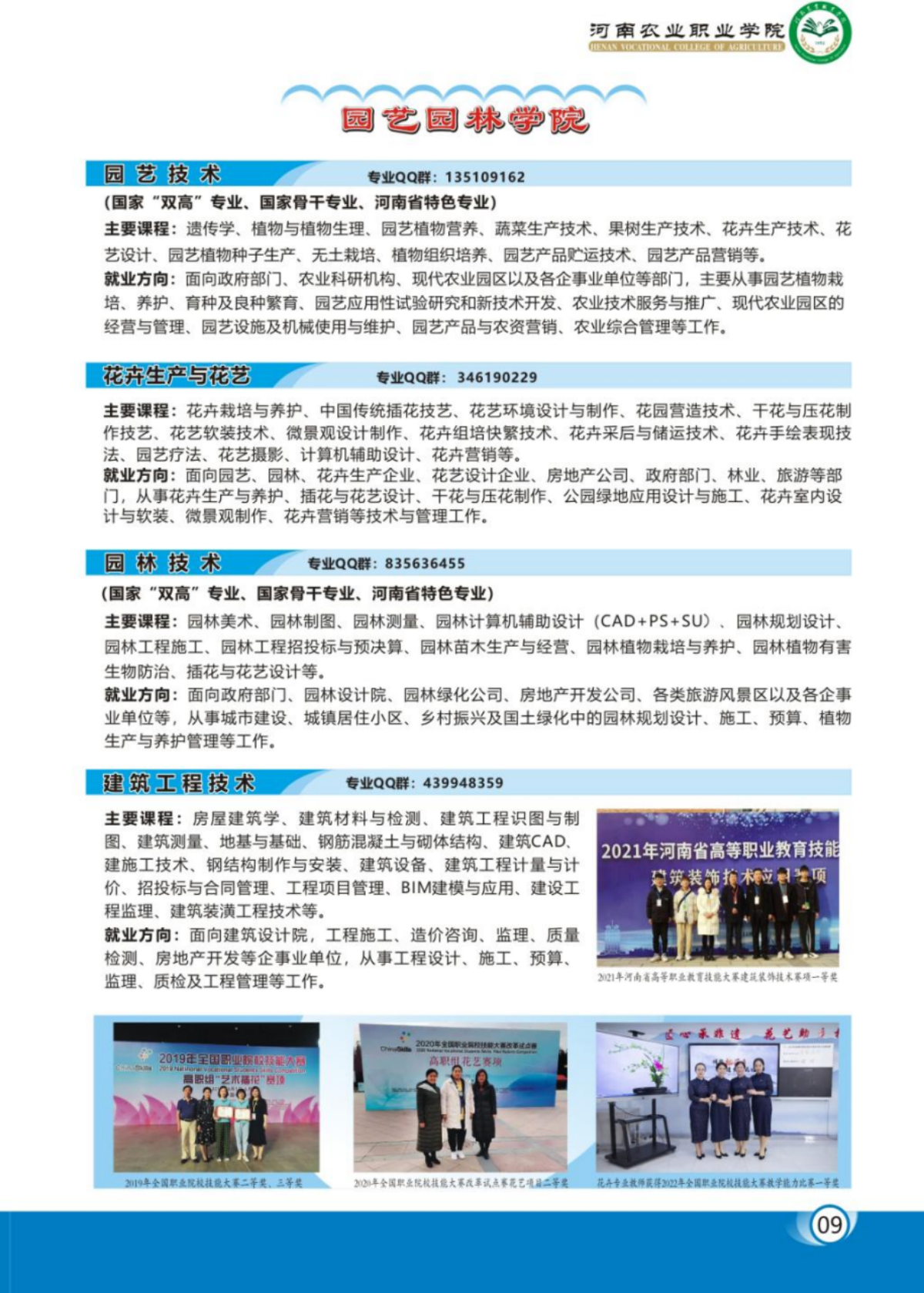 河南農(nóng)業(yè)職業(yè)學(xué)院－2023年各學(xué)院招生專業(yè)簡(jiǎn)介